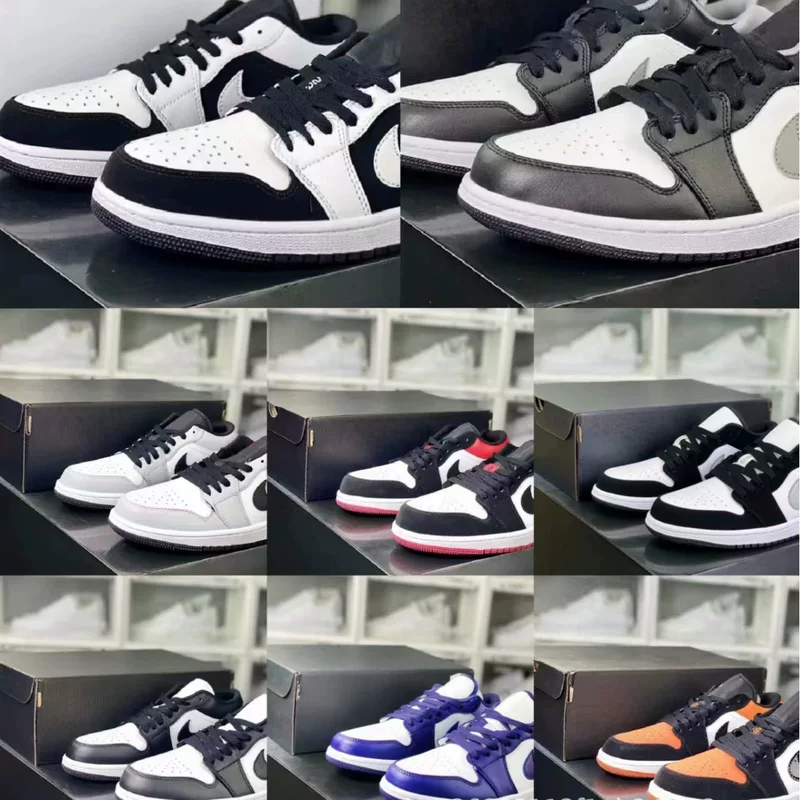 Air Jordan 1 низкие баскетбольные кроссовки, сникеры для пальцев, спортивные