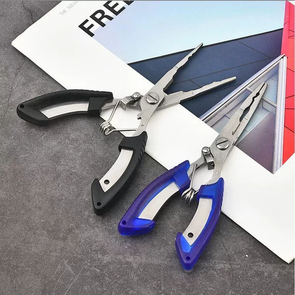 Lure pliers, fishing line scissors, multifunctional fishing pliers, line cutter, stainless steel fishing scissors, straight-nose, direct sales from the source factory