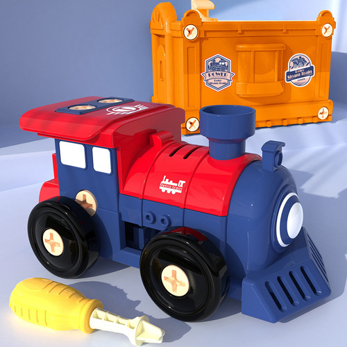 DIY Electric Assembly Laboratory Retro Transportation Disassembly Toy Educational Institution Enrollment Renewal Gift Box