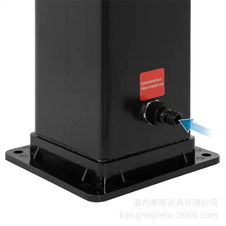 Wenzhou Kangrun piscina solar 40L plata de gran capacidad cuadrada forma columna de ducha al aire libre baño solar
