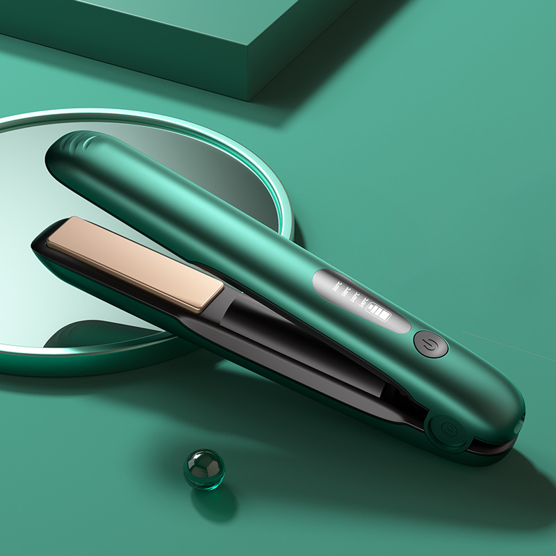Nuevos productos transfronterizos recargables alisador de cabello alisador de cabello rizado doble uso USB rizador de cabello viajar pinzas de cabello portátiles de baja potencia