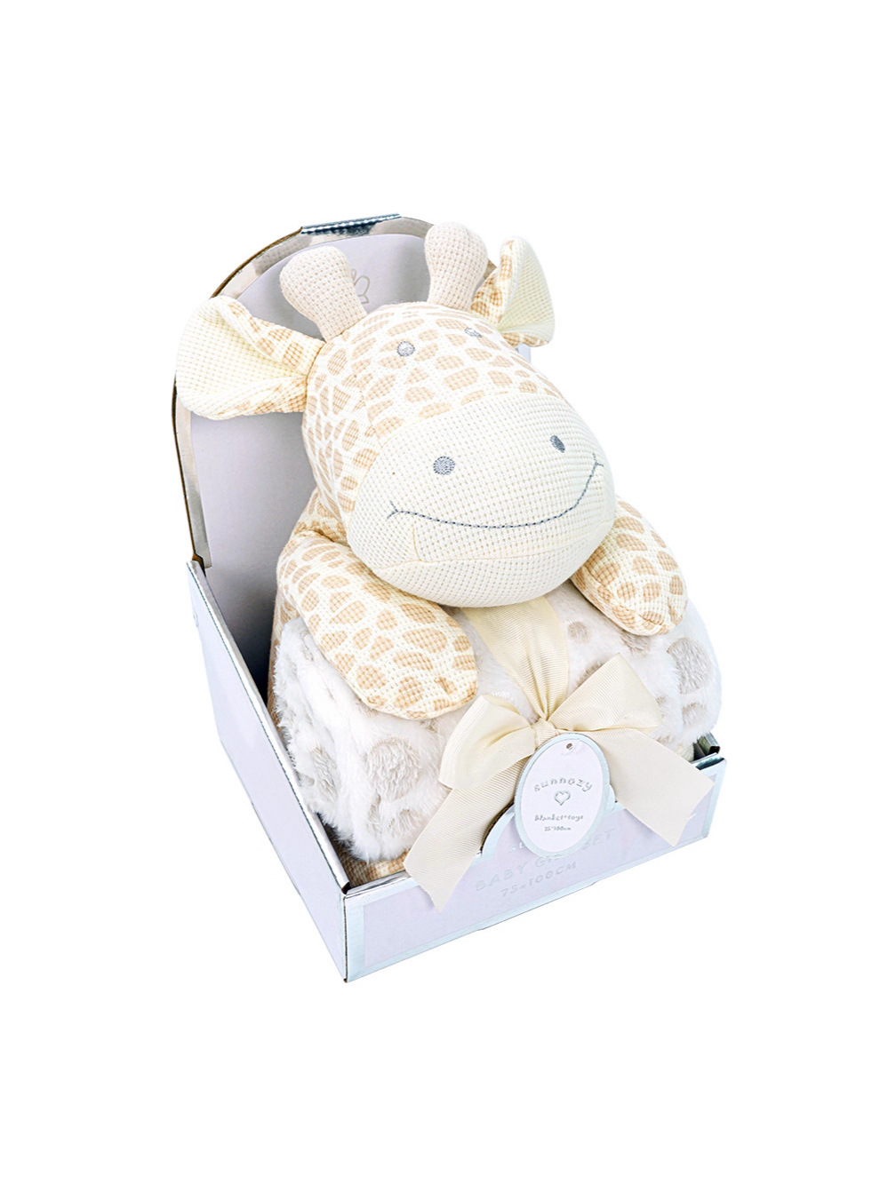 2025 manta muñeca combinación con caja Waffle set mantas para bebés paquetes de artículos para bebés paquetes transfronterizos