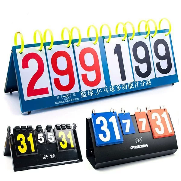 Basketball scoreboard, score flip board, score board, table tennis and badminton three-digit scoreboard