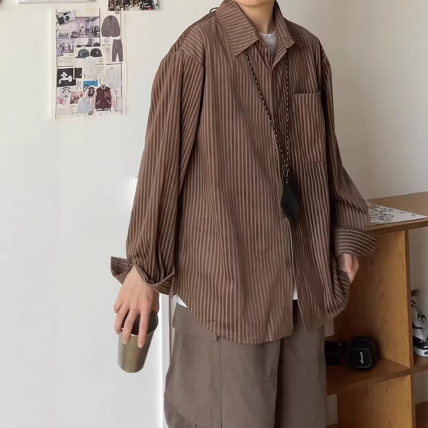 Autumn Japanese retro trend shirt