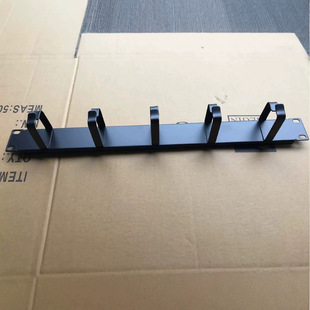 Cabinet Cable Management Rack Duckbill Cable Management Ring 1U Distribution Frame Cable Manager Plastic Five-Ring Aviation Cabinet Cable Management and Wiring