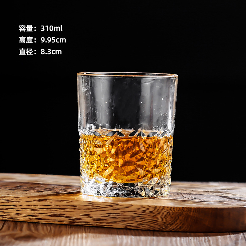 家用玻璃杯 透明酒具加厚茶杯洋酒杯啤酒杯大容量多功能水杯酒杯