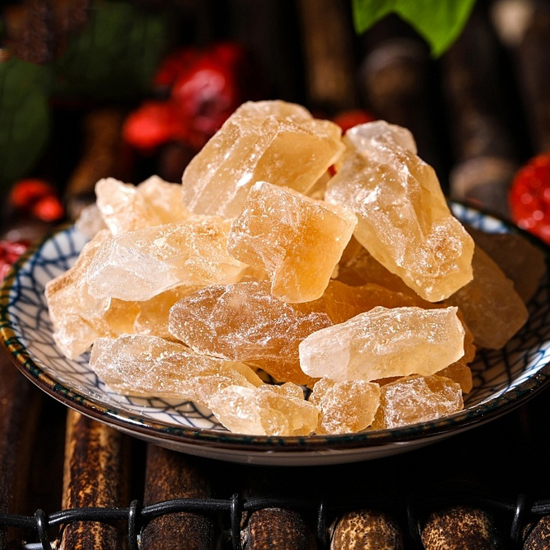 Healthcare Road Rock Sugar, Manufacturer's Supply, Yunnan Specialty, 500g Canned, Polycrystalline Rock Sugar, Rock Sugar