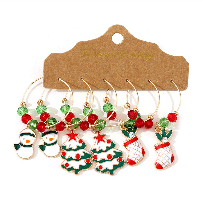 23g Weight Travel, Daily Occasion Christmas Festival Women's Gender Cute Style Cute Earring Sets 17