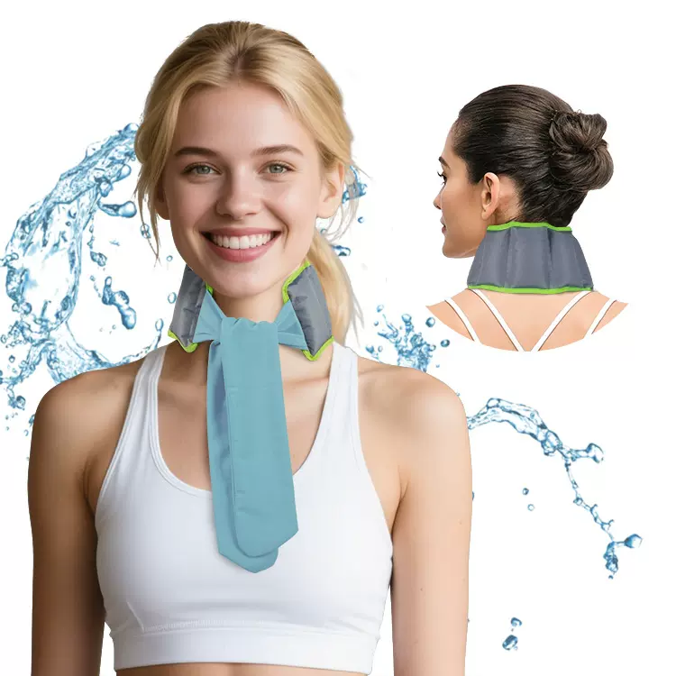 厂家直销降温颈部冰巾冷感冰围巾凉爽神器物理消暑头戴冰巾户外