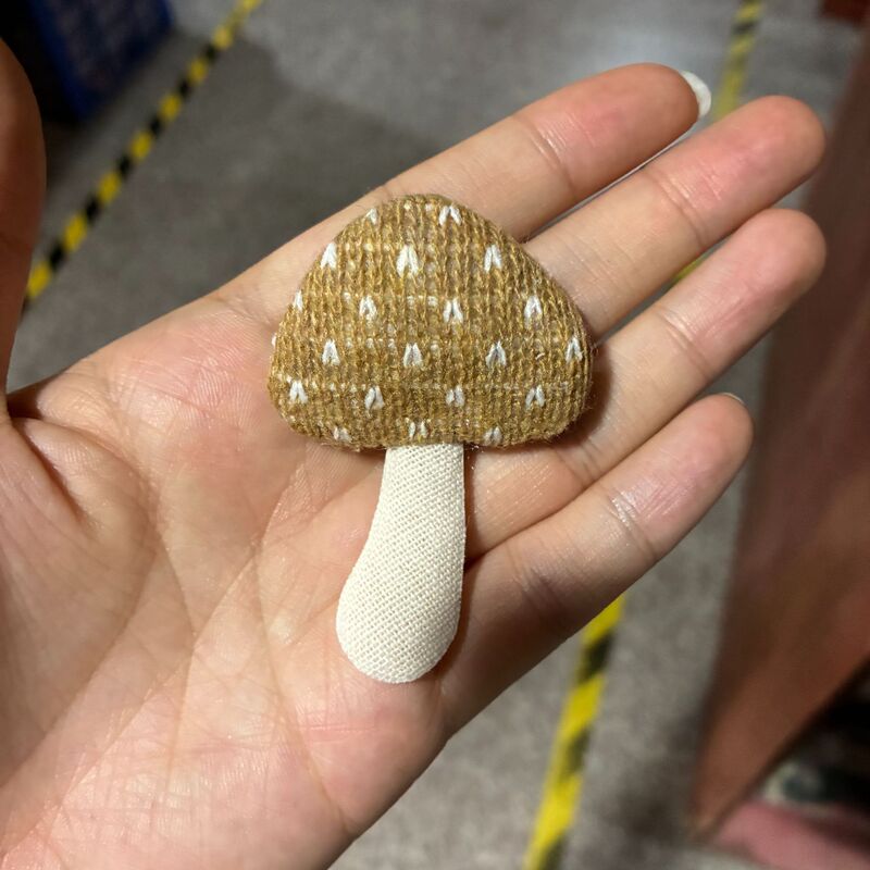 布艺手工diy配饰 充棉毛线蘑菇配件 鞋包童装秋冬辅料 钩针蘑菇|undefined