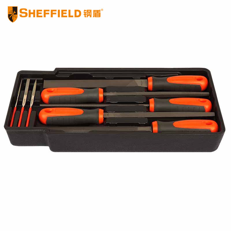 钢盾S025031 8件套锉刀综合性组合工具打磨工具机修工具套装