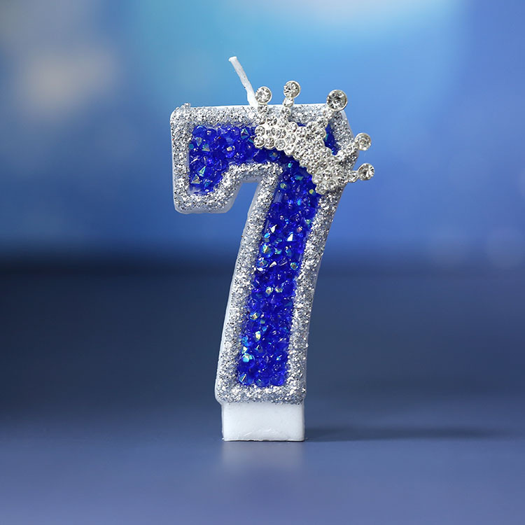 Venta al por mayor original nueva vela digital Sueño Azul estilo pastel de cumpleaños vela AliExpress Amazon Venta caliente