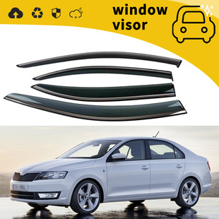 Suitable for 13-18 Skoda Xinrui Rain Shield Car Door Rain Shield Window Rain Eyebrow Rain Shield Modification Decoration
