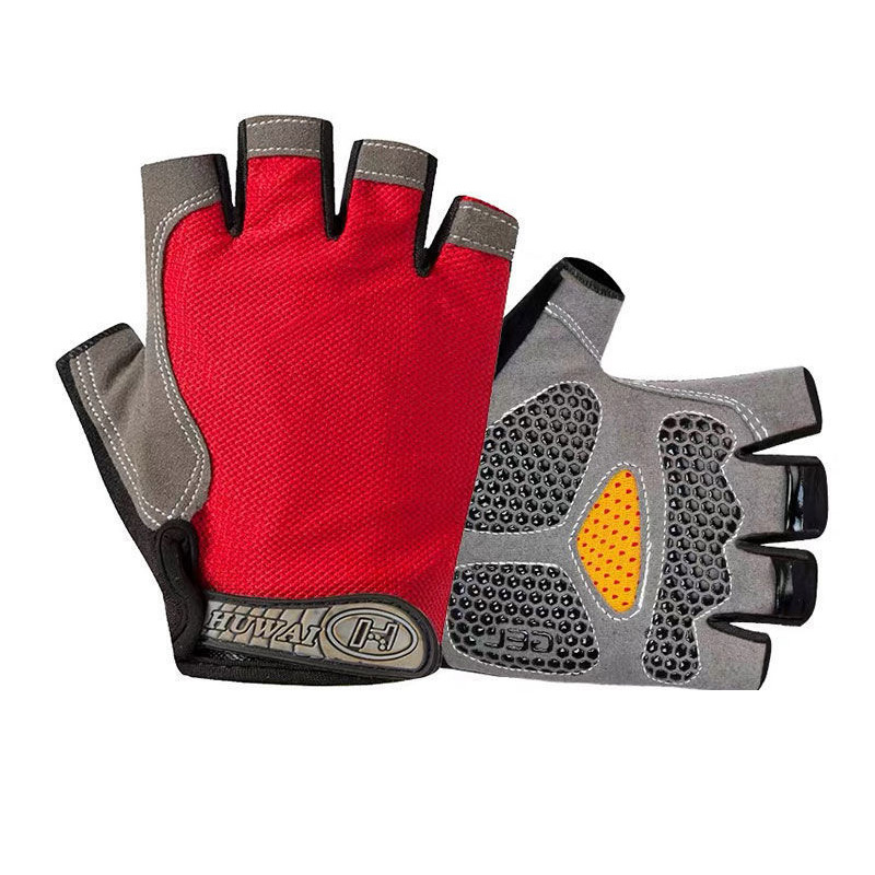 Half Finger Fitness Gloves Men's and Women's Outdoor Riding Dumbbell Sports Mountaineering Tactical Thin Mesh Sunscreen Gloves