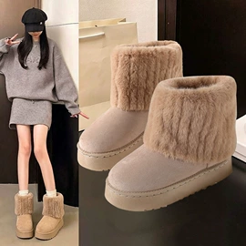 女式休闲单鞋;女式棉鞋;女式雪地靴