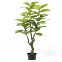 人造绿植假树 仿真橡树盆栽 葫芦树北欧家居装饰盆景厂家定制