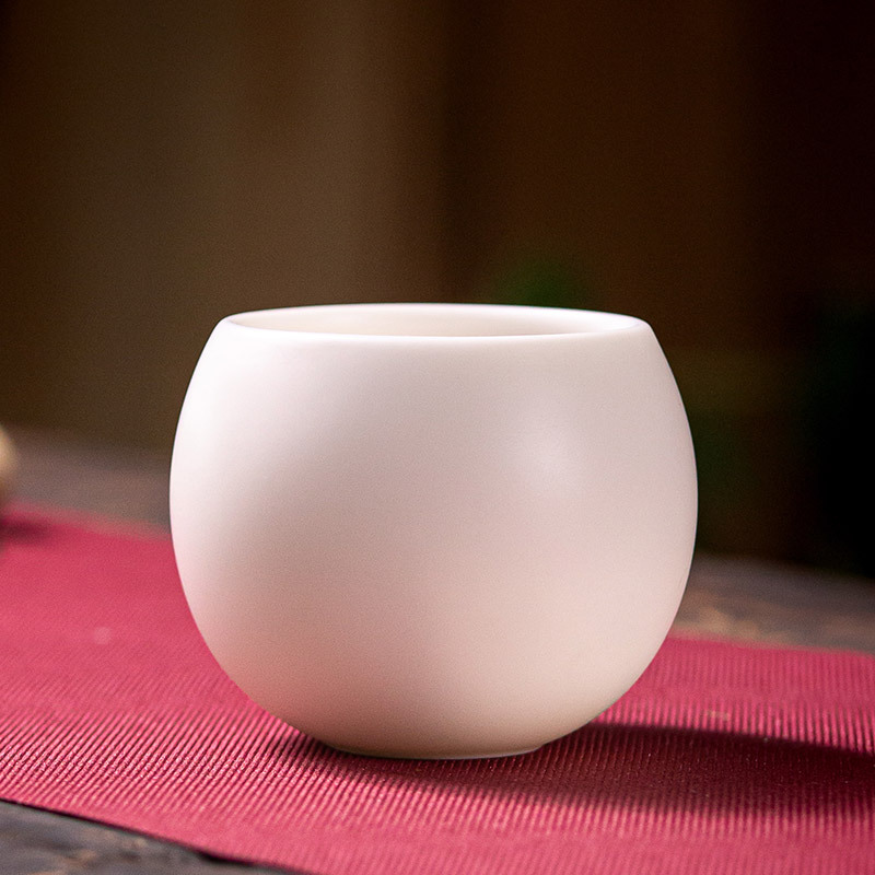Ganador de gran cabra de jade de porcelana kung fu taza de té de cerámica maestro de esmalte de color taza de oro taza de té de inscripción de Dehua
