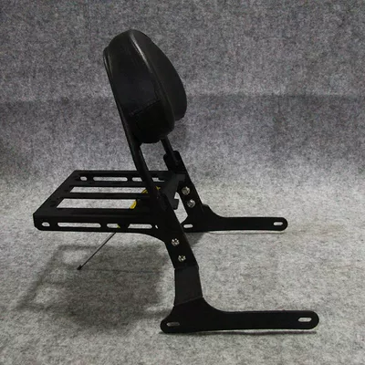 Motorcycle tail – for Qianjiang Flash 300 Motorcycle - black-tube-low-backrest-plate-shelf