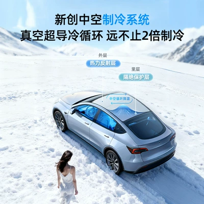 Sun shade Ice Crystal Sunroof Sunshade Graphene