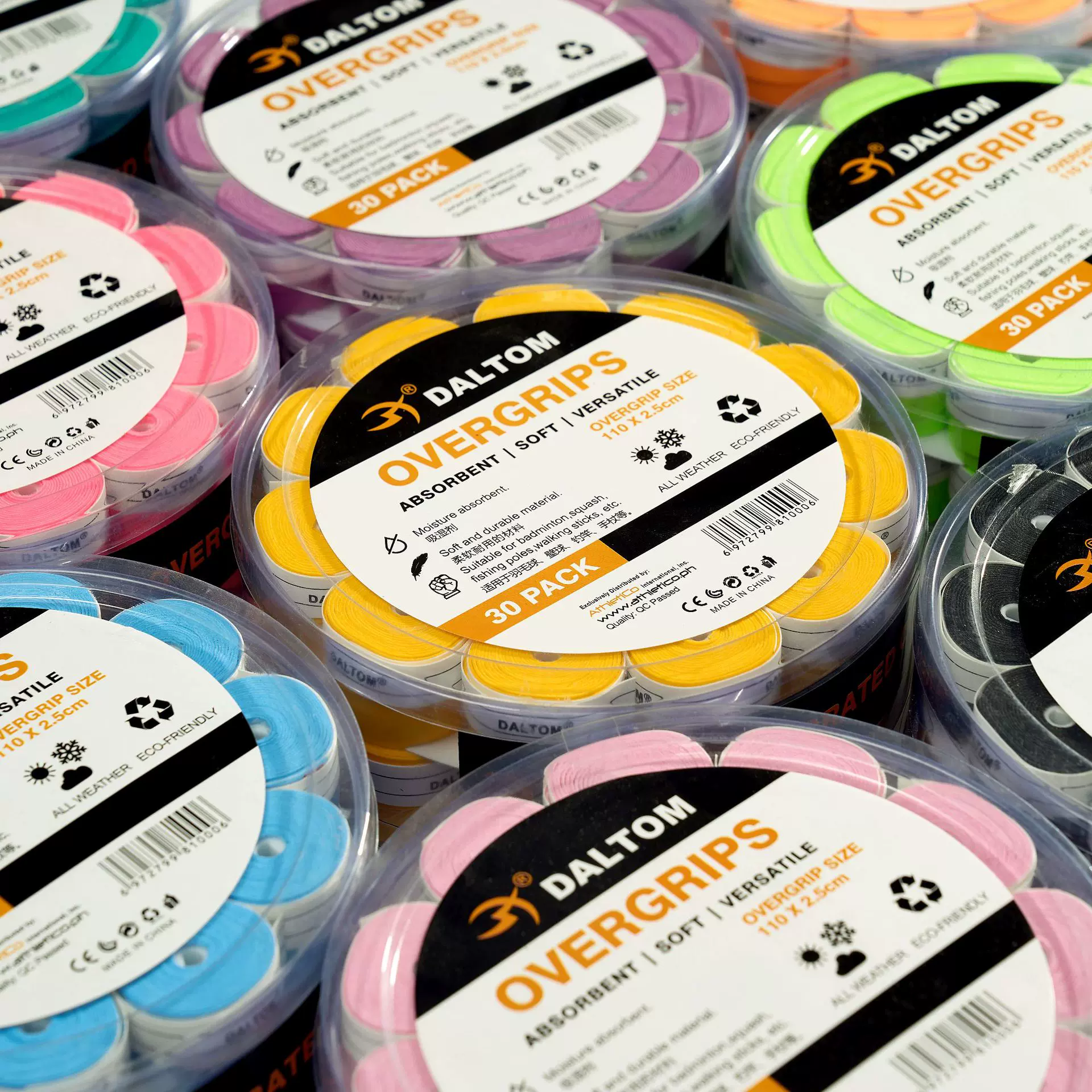 羽毛球拍手胶 网球拍双面覆膜 吸汗防滑带 匹克球拍手胶