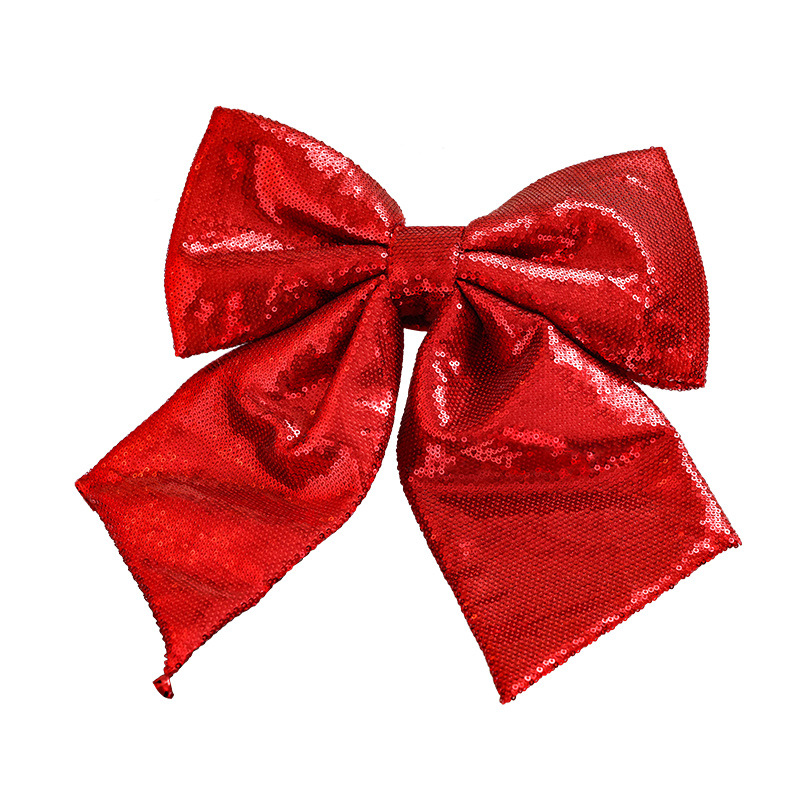 Decoraciones navideñas lentejuelas arco brillo DIY pajarita árbol de Navidad accesorios de diseño de escena lote mezclado