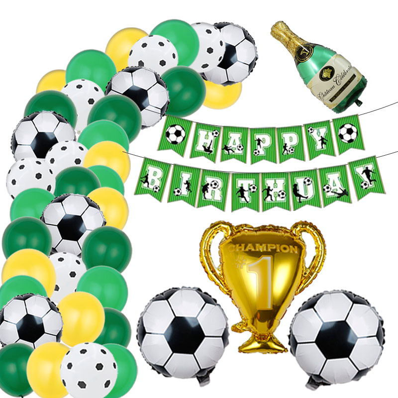 Children's Day Birthday Basketball Football Aluminum Film Party Balloons display picture 2