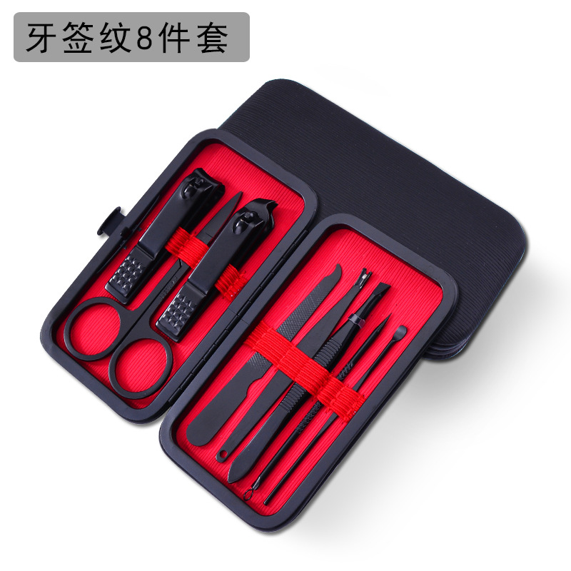 Acero inoxidable casero regalos para hombres alicadores de uñas oblicuos conjunto de cortadores de uñas cortadores de uñas