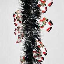 圣诞铃铛花平安夜装饰用品派对节日氛围布置毛条拉花彩条茜草批发