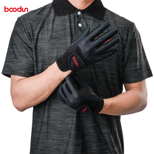 BOODUN/Boton new outdoor riding gloves wear-resistant non-slip full-finger equestrian gloves polo horse racing gloves