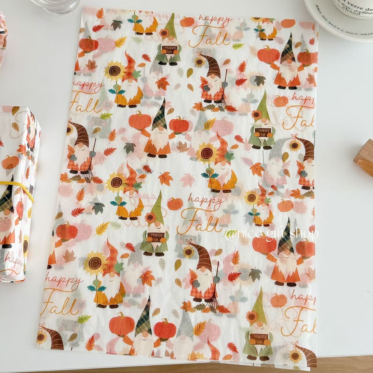 Papel de embalaje de manzana de Navidad de Nochebuena, dulces de Navidad, Papel de Sydney Papá Noel, Papel de embalaje de caja de regalo de alce
