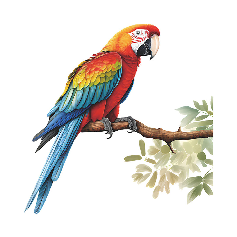 Comercio exterior lindo rama loros niños puerta del dormitorio inodoro decoración del hogar pegatinas de pared pegatinas autoadhesivas al por mayor