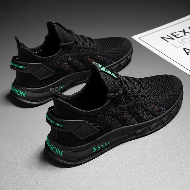 Летние мужские туфли с кокосом, новинка 2025 года, мужская обувь с сеткой, летняя дышащая обувь, трикотажная дышащая легкая обувь с дезодорантом