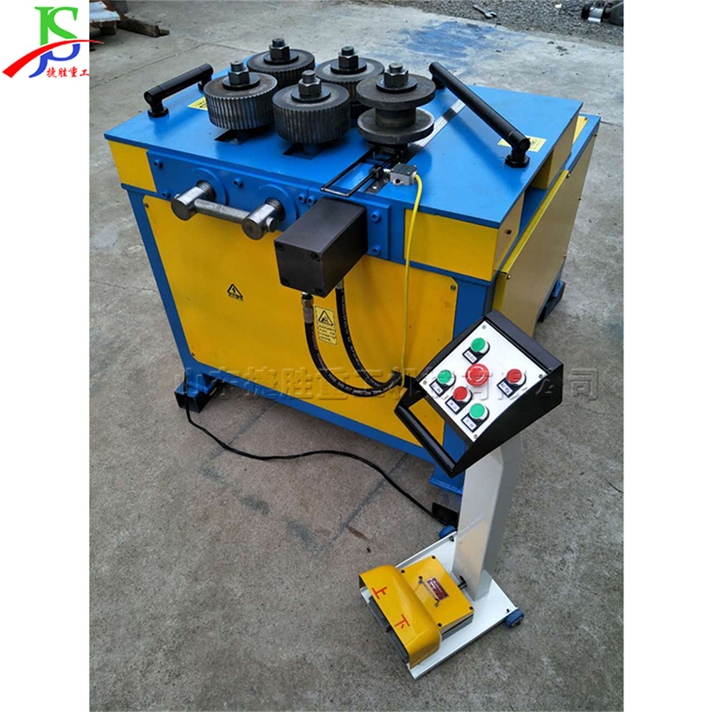plataforma hidráulica ángulo doblador máquina de bobinado esqueleto de puente una vez formado ángulo hierro doblador máquina de arco
