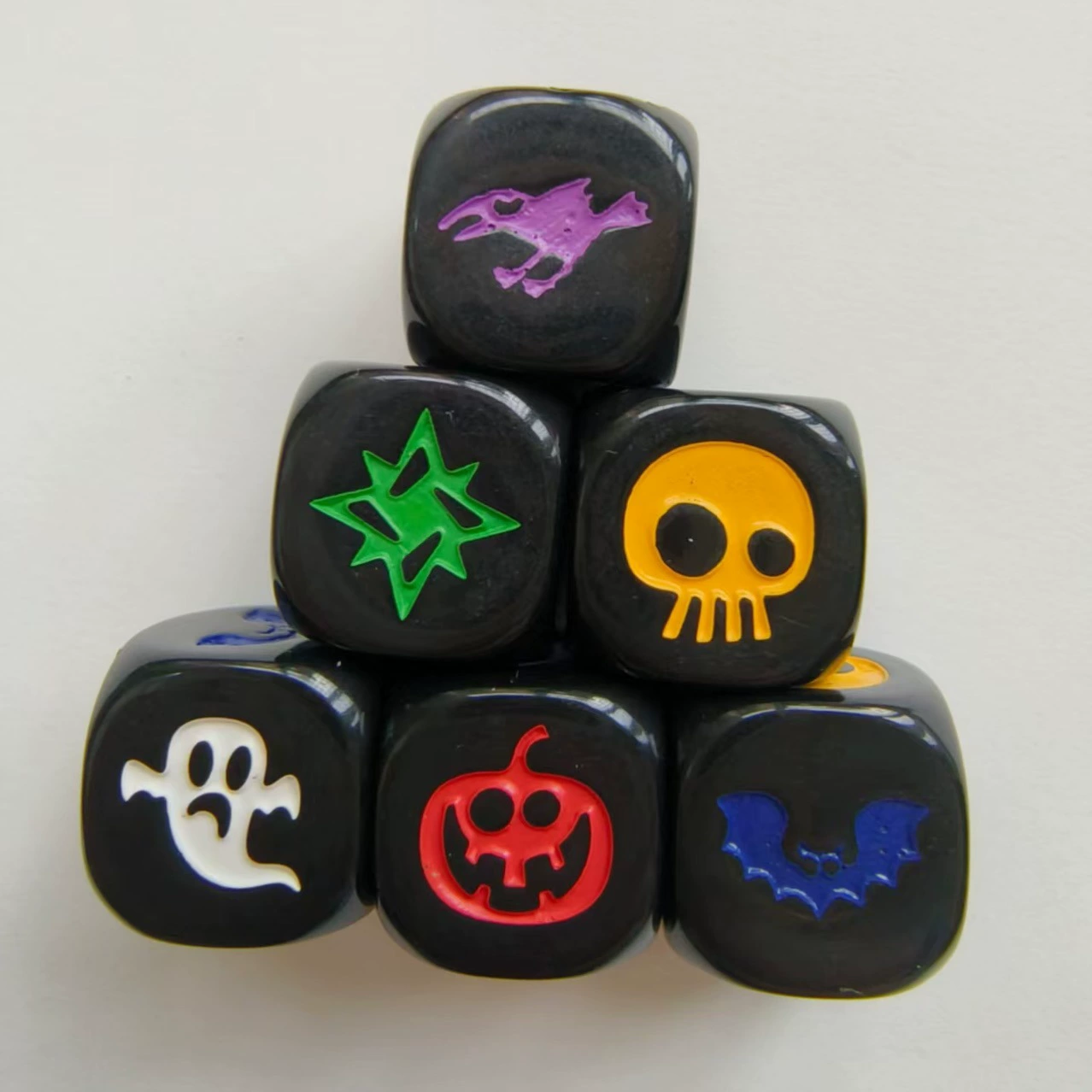 D6MTG Игры Магия Настольная Игра Мана Количество Хэллоуин Вечеринка Кости Резные Акриловые Трансграничные Dice