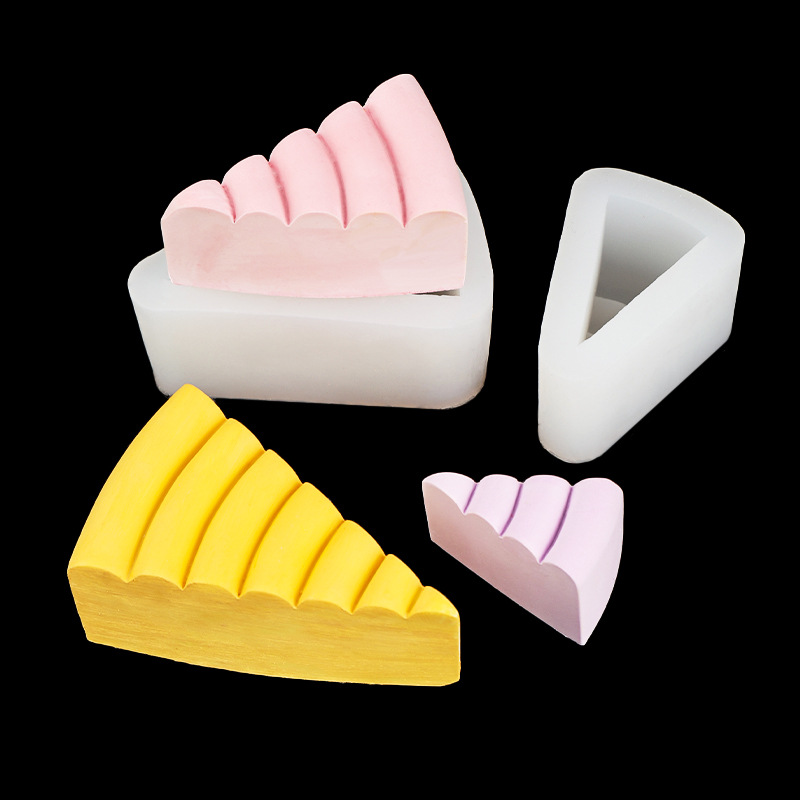 Simulación pellizco grande, medio y pequeño molde de la torta aromaterapia vela molde de silicona DIY cake yeso chocolate fondant