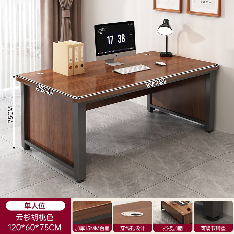 Mesa de oficina simple mesa de oficina moderna mesa de personal de oficina simple mesa de computadora mesa de trabajo con gabinete mesa de esquina