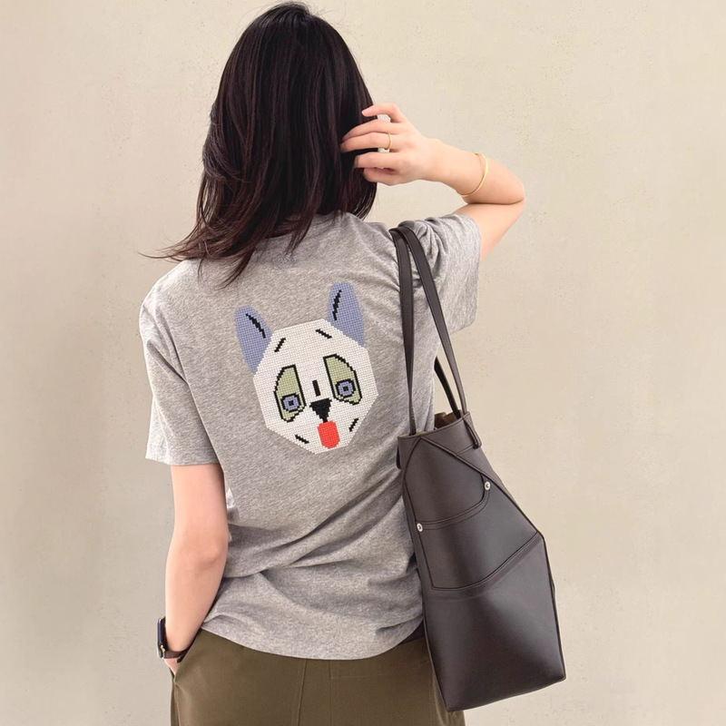 Nanyou Quality Versatile Simple Loose Short-Sleeve T-Shirt for Women with Cartoon Pattern, Unisex Short T-Shirt with Round Neck, Trendy Shirt Nanyou Quality Versatile Simple Loose Short-Sleeve T-Shirt for Women with Cartoon Pattern, Unisex Short T-Shirt with Round Neck, Trendy Shirt