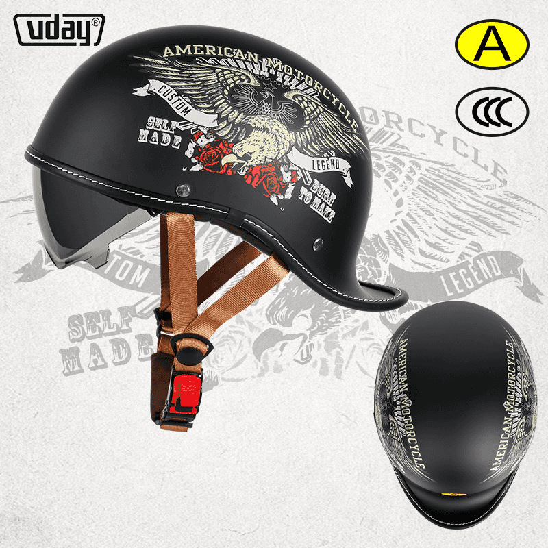 Motosiklet kaskı (dəbilqə) — Motuoche Helmet - black-m-52-54cm