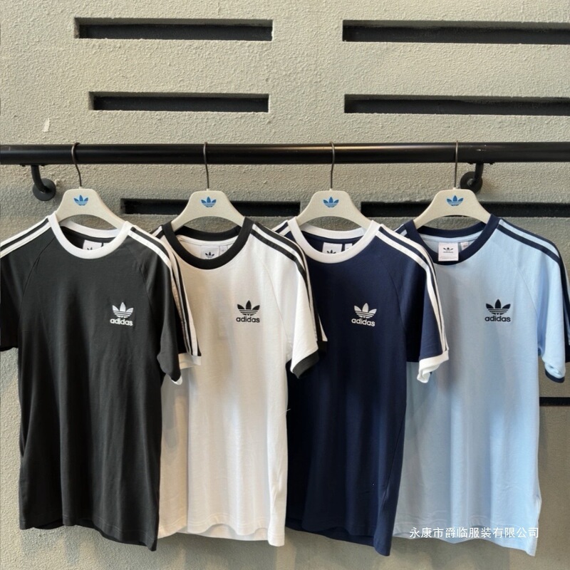 Aadidas Originals Jennie Style Casual Sports Round-Neck Embroidered T-Shirt Short-Sleeved Cotton Soft and Breathable Summer Wear