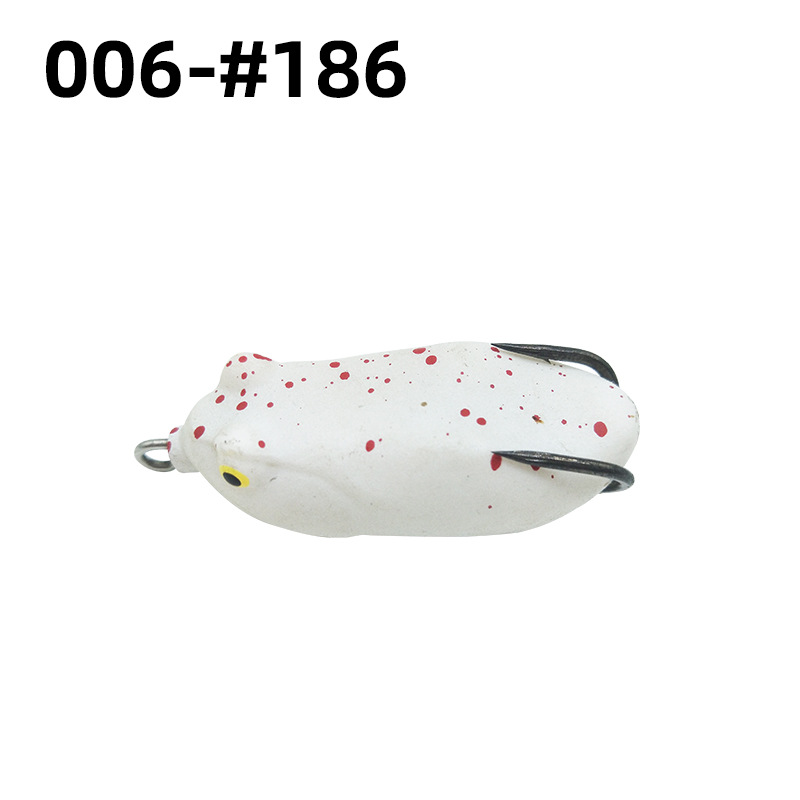 Doble gancho trueno rana trueno cebo fuerte pesca de agua dulce pescado negro lua cebo falso biónico rana cebo suave trueno rana cebo falso 6cm13.5g