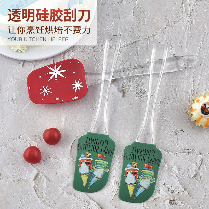 Impresión de silicona agitación pastel crema mantequilla pasta manija transparente fábrica directa