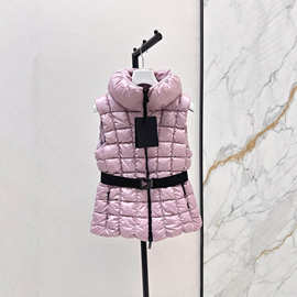 《毒家版高品质》现货蒙家新款女士黑标立领羽绒服马甲夹克外套