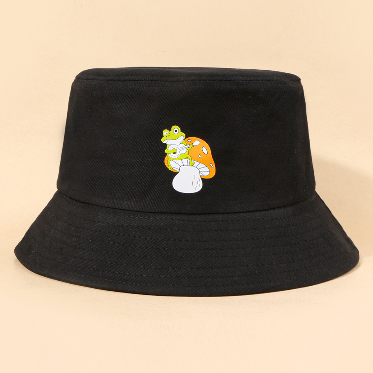 Unisex Simple Style Mushroom Handmade Wide Eaves Bucket Hat display picture 2