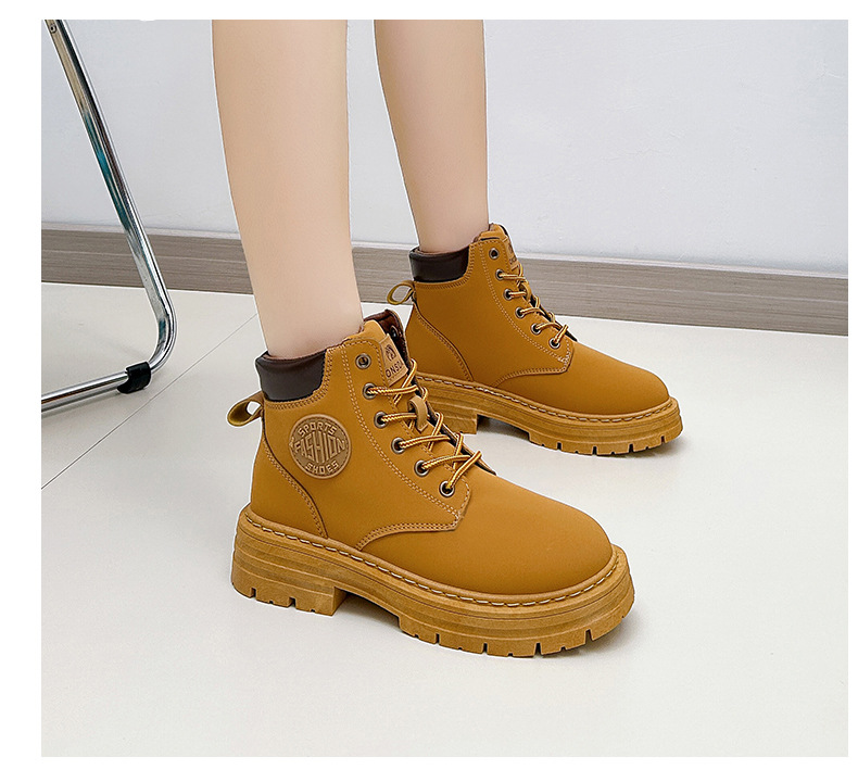Stivaletti donna retro con suola spessa comodi ed eleganti_voghion.com