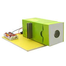 自制幻灯机 DIY 幻影灯科技小制作科学steam实验玩具电路拼装实验