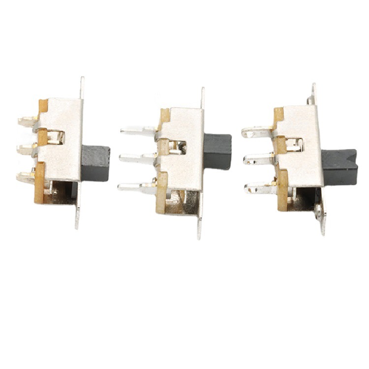 大量供应二档3脚拨动开关  2段立式拨码开关  立式拨动开关2档