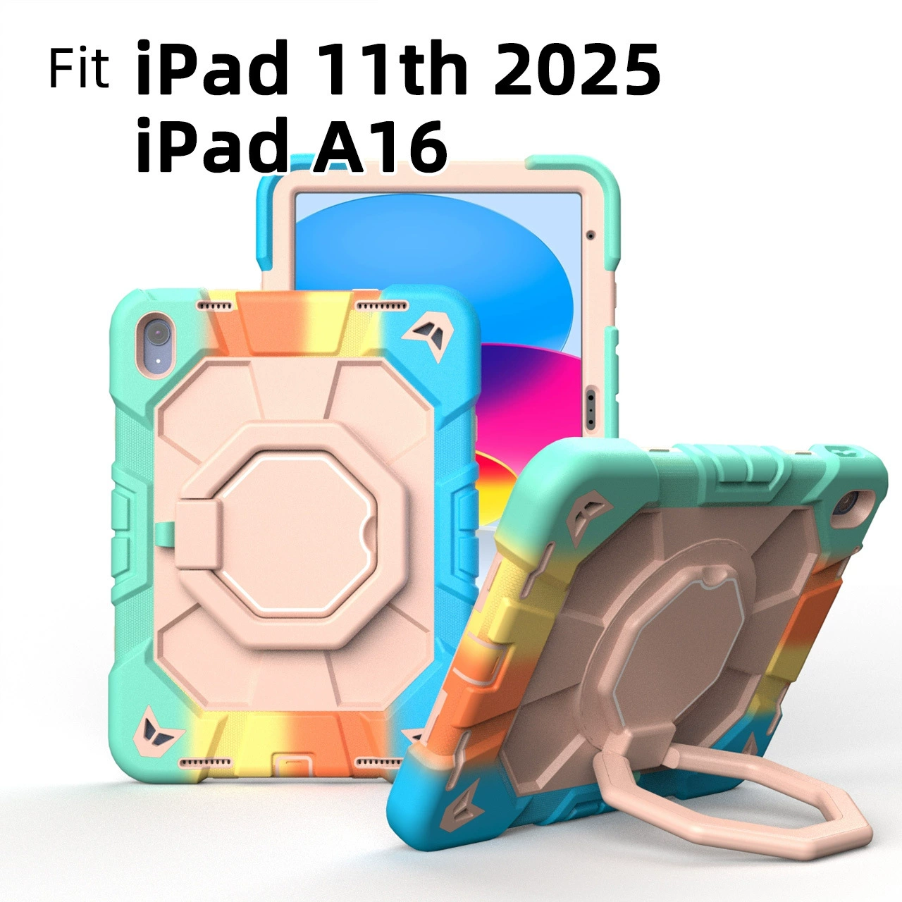 Защитный силиконовый чехол для iPad 10-го и 11-го поколений с поворотной подставкой, модель A16