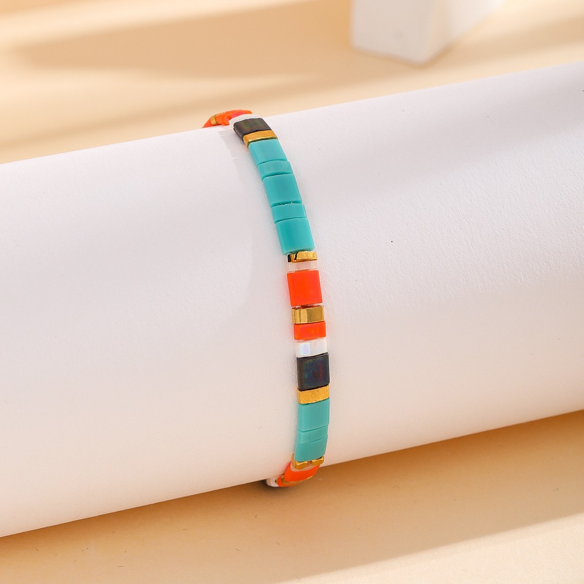 Verano 2022 nuevo japonés TILA cuentas Bohemia Orange verde pulsera para los buenos amigos joyería pulsera