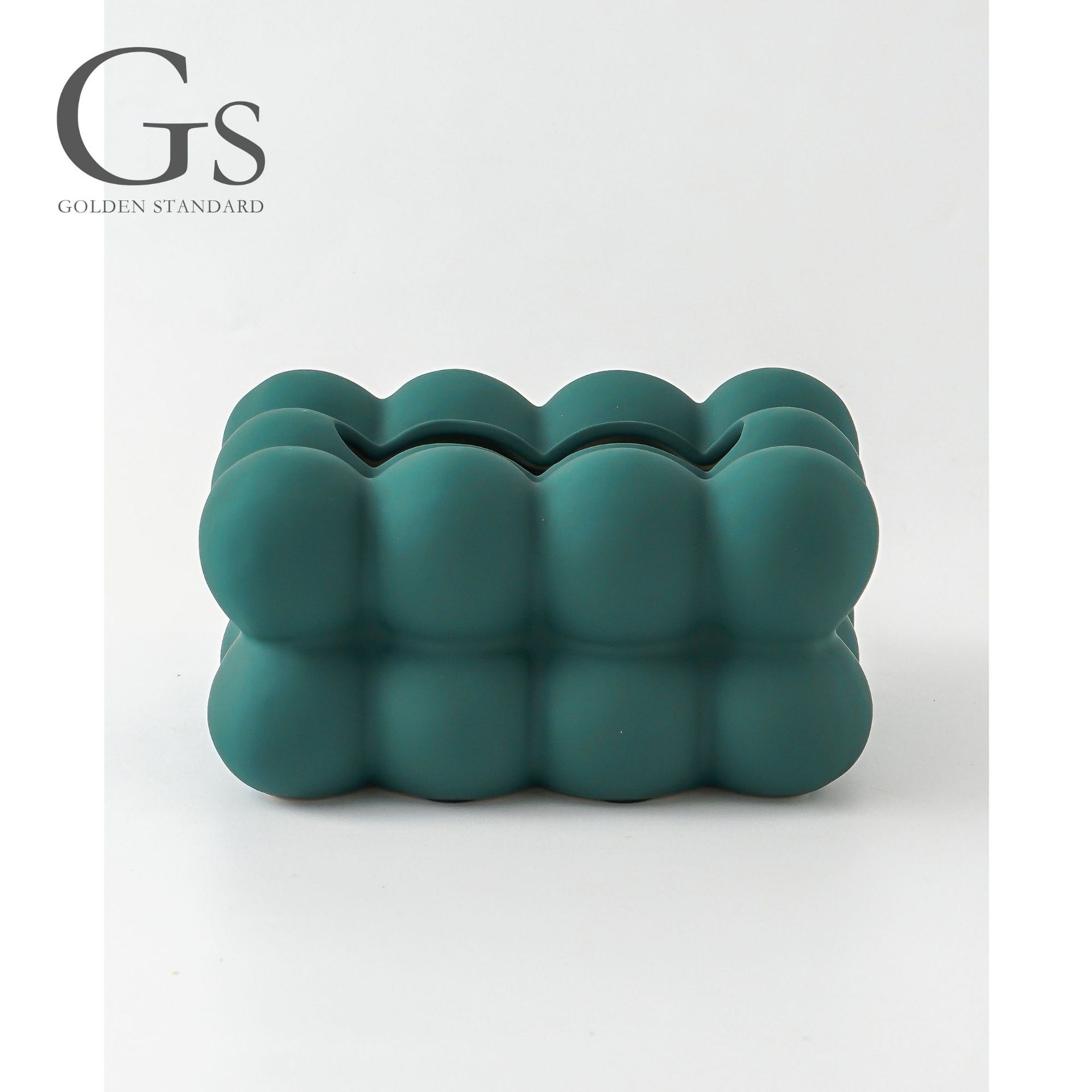 北欧風マシュマロセラミックティッシュボックス、クリエイティブなリビングルームのコーヒーテーブル装飾、軽奢なティッシュボックス飾り