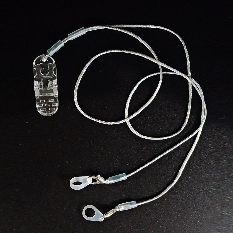 Audífono cuerda anti-Perdida hilo de nylon oreja de edad avanzada máquina de espalda cordón anti-caída artefacto binaural clip fijo anillo de silicona protección